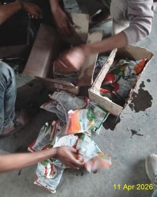 Damaged Stock of Refined Oil